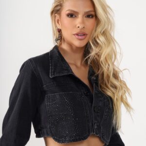 Campera de Jeans con Brillo